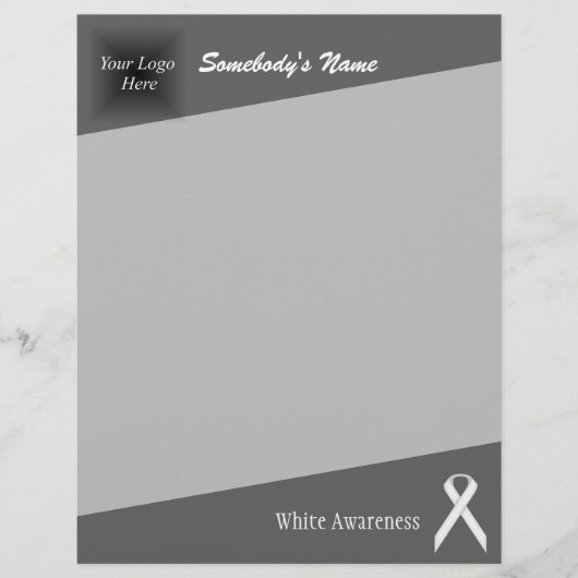 White Standard Ribbon von Kenneth Yoncich (Vorderseite)