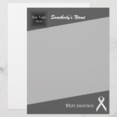 White Standard Ribbon von Kenneth Yoncich (Vorne/Hinten)