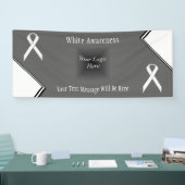 White Standard Ribbon von Kenneth Yoncich Banner (Messe)