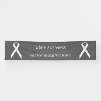 White Standard Ribbon von Kenneth Yoncich Banner