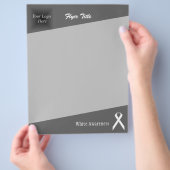 White Standard Ribbon von Kenneth Yoncich Flyer (Hand)