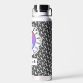 White Standard Ribbon von Kenneth Yoncich Trinkflasche (Rückseite)