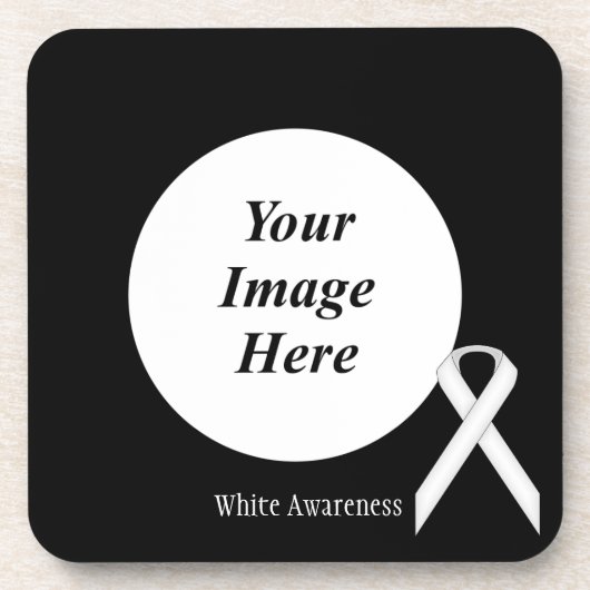 White Standard Ribbon von Kenneth Yoncich Untersetzer (Vorderseite)