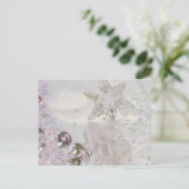 "White Star and Crystals" Postkarte (Stehend Vorderseite)