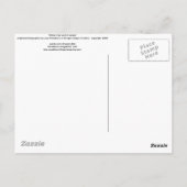 "White Star and Crystals" Postkarte (Rückseite)