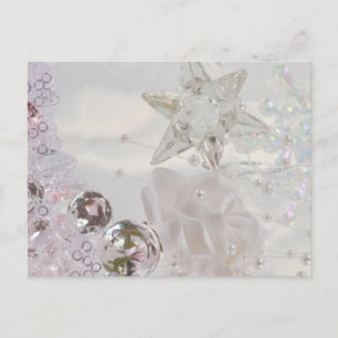 "White Star and Crystals" Postkarte