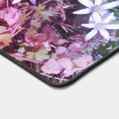 White Star Blumen Desk Mat Schreibtischunterlage (Ecke)