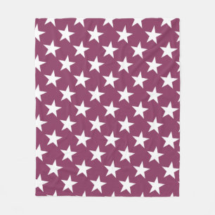 White Star Chic Bordeaux Farbgestaltung Moderne St Fleecedecke