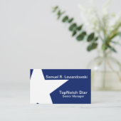 White Star Elegant anpassbar Visitenkarte (Stehend Vorderseite)