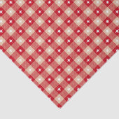 White Star Gingham Country Holiday Seidenpapier (Ausschnitt)