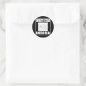 WHITE STAR INDICA RUNDER AUFKLEBER (Tasche)