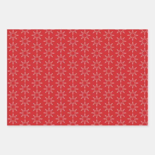 White Star-Kontur Geschenkpapier Set (Vorderseite 3)