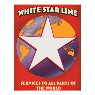 White Star Line Cruise Schiff kommerziell. Foto Pr