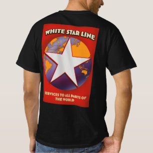 White Star Line Kreuzfahrtschiff-Werbeartikel. T-S T-Shirt