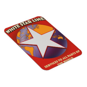 White Star Line Kreuzfahrtschiff-Werbung. Magnet