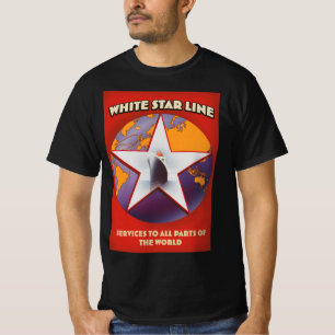 White Star Line Kreuzfahrtschiff-Werbung. T-Shirt