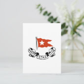 White Star Line Logo Postkarte (Stehend Vorderseite)
