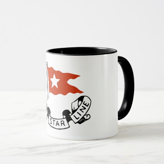 White Star Line Logo Tasse (VorderseiteRechts)