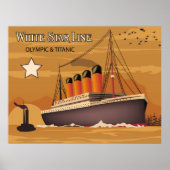 White Star Line, olympisches und Titanic Oversea S Poster (Vorne)