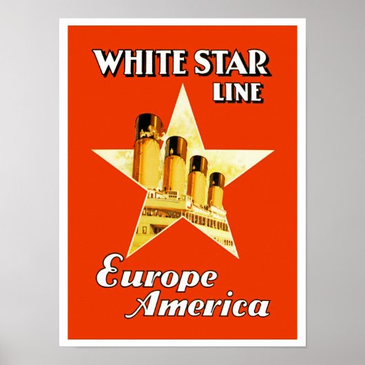 White Star Line Poster (Vorne)