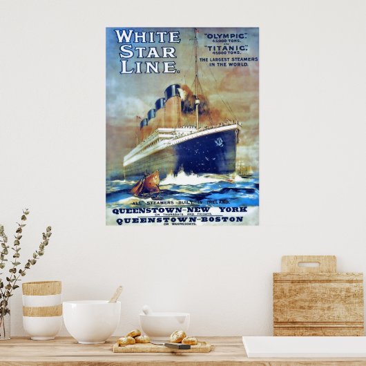 White Star Line Poster (Küche)