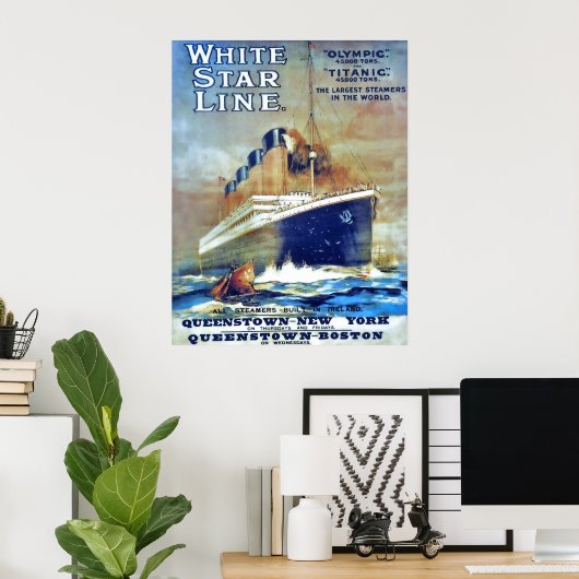 White Star Line Poster (Heimbüro)