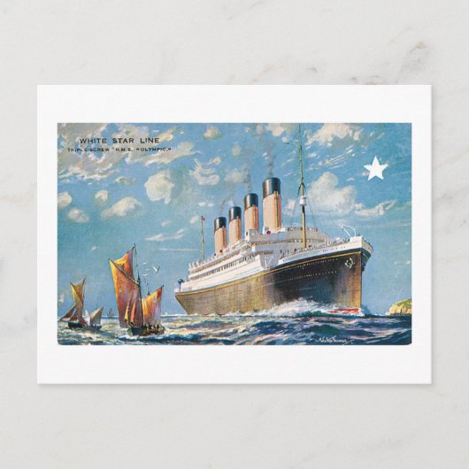 White Star Line Postkarte (Vorderseite)