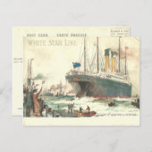 White Star Line R.M.S. Cedric Blätter Liverpool Postkarte (Vorne/Hinten)