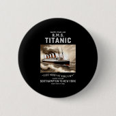 White Star Line Rms Titanic Ship Boys Kids Men Button (Vorderseite)