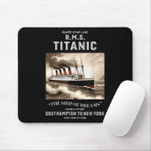White Star Line Rms Titanic Ship Boys Kids Men Mousepad (Mit Mouse)