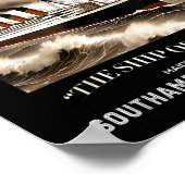 White Star Line Rms Titanic Ship Boys Kids Men  Poster (Ecke)