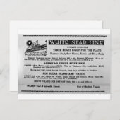 White Star Line Sommerplan Tashmoo Park Postkarte (Vorne/Hinten)