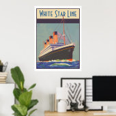 White Star Line (Titanic) Poster (Heimbüro)