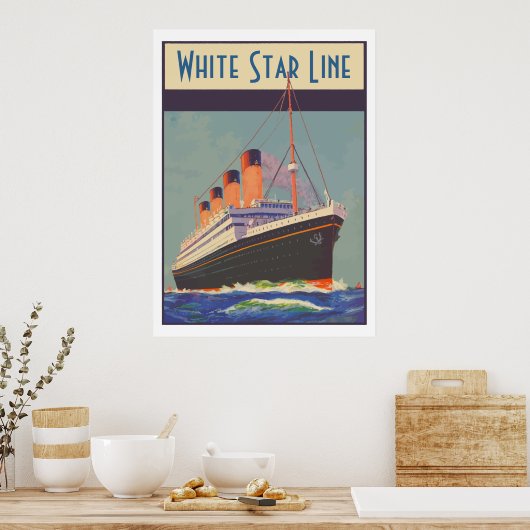 White Star Line (Titanic) Poster (Küche)