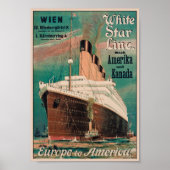 White Star Line Vintage Poster 1914 (Vorne)