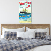 WHITE STAR LINIE OCEAN MAIL STEAMER CANVAS DRUCKEN LEINWANDDRUCK (Insitu (Schlafzimmer))