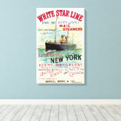 WHITE STAR LINIE OCEAN MAIL STEAMER LEINWANDDRUCK (Insitu (Holzboden))