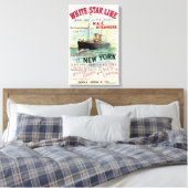 WHITE STAR LINIE OCEAN MAIL STEAMER LEINWANDDRUCK (Insitu (Schlafzimmer))