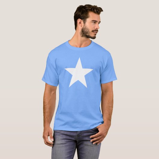 White Star / Somalia - Patriotischer T-Shirt T - S (Vorne ganz)
