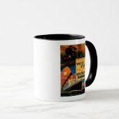 White Star SR Vintag Poster Europe Tasse (VorderseiteRechts)