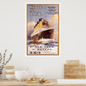 White Star Titanic und olympisches Vintage Poster (Küche)