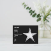 White Star | Visitenkarte (Stehend Vorderseite)