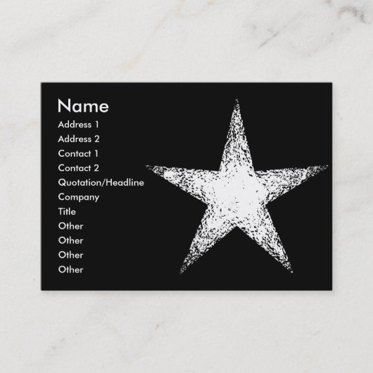 White Star | Visitenkarte (Vorderseite)