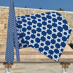 White Star von David Navy Blue Krawatte