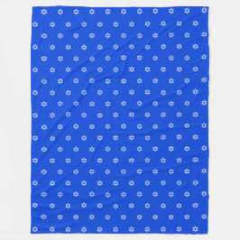 White Star von David Royal Blue Single Bedcover Fleecedecke