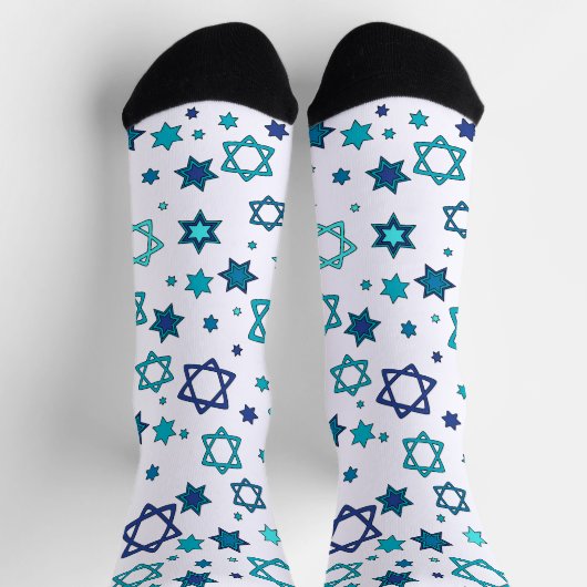 White - Star von David Socks Socken (Oben)