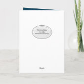 White Star Weihnachtsbaum und Mond Feiertagskarte (Rückseite)