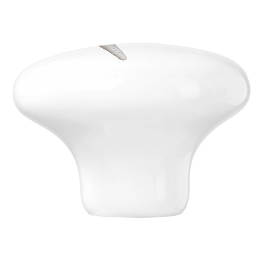 White Starfish Elegant Keramikknauf (Seitenansicht)