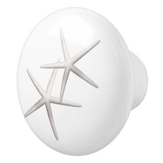 White Starfish Elegant Keramikknauf