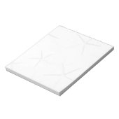 White Starfish Tropical Blank Note Pad Notizblock (Rotiert)